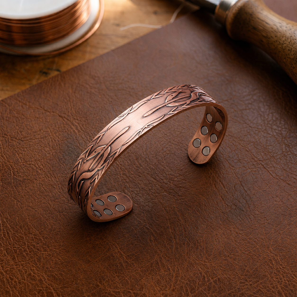 Helen's Frond Copper Bracelet