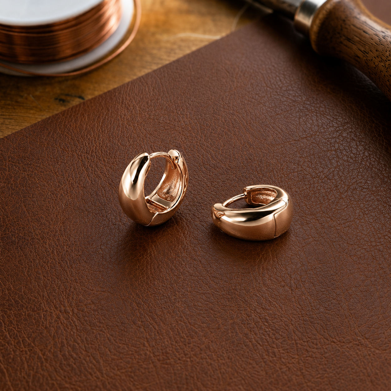 Helen's Hull Copper Earrings