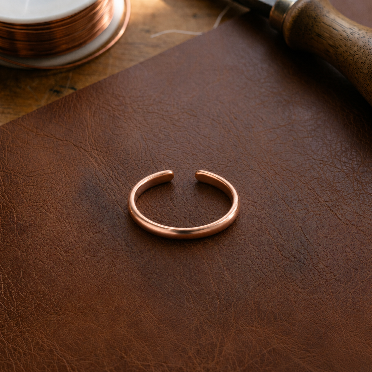 Helen's Slick Copper Toe Ring