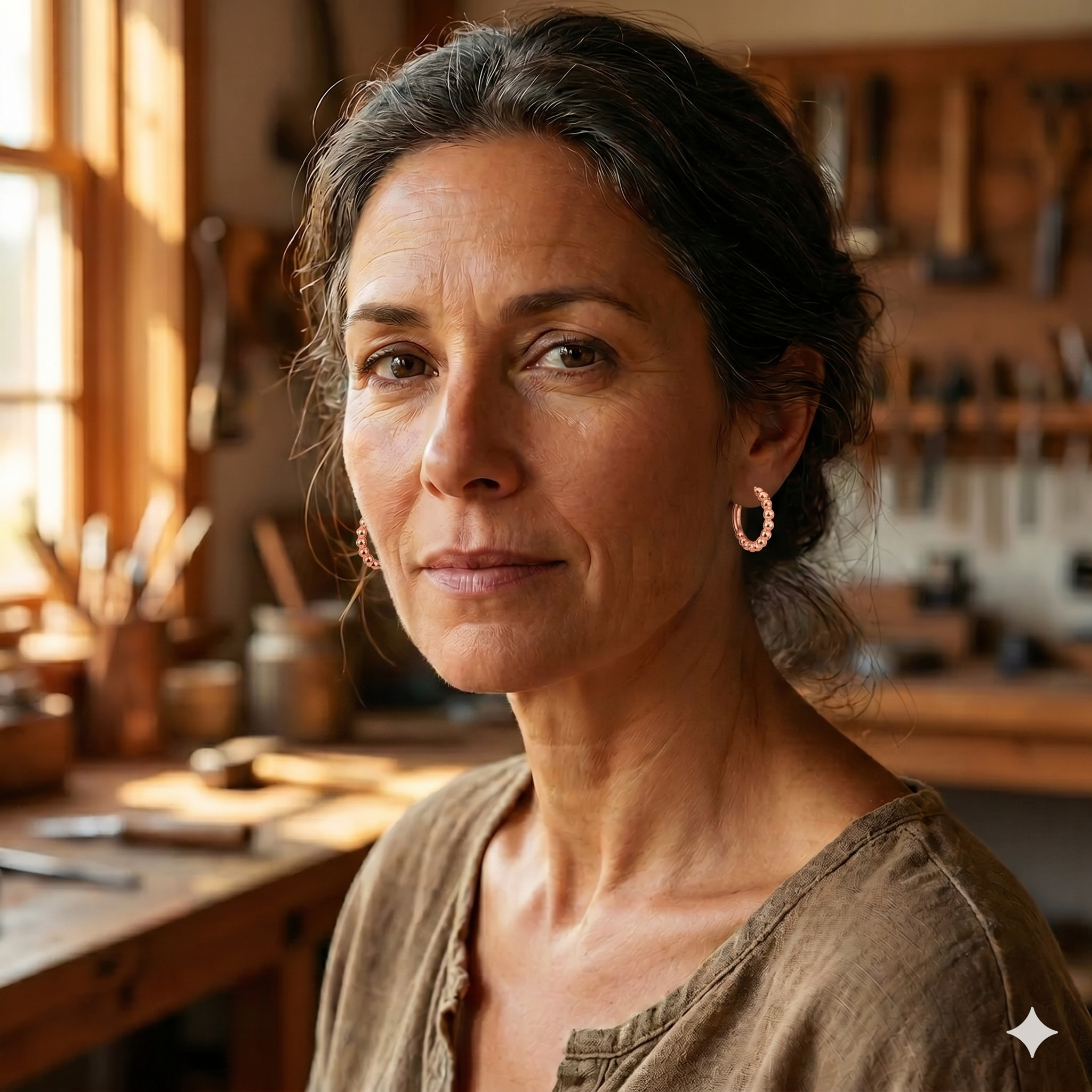 Helen's Smal Copper Earrings
