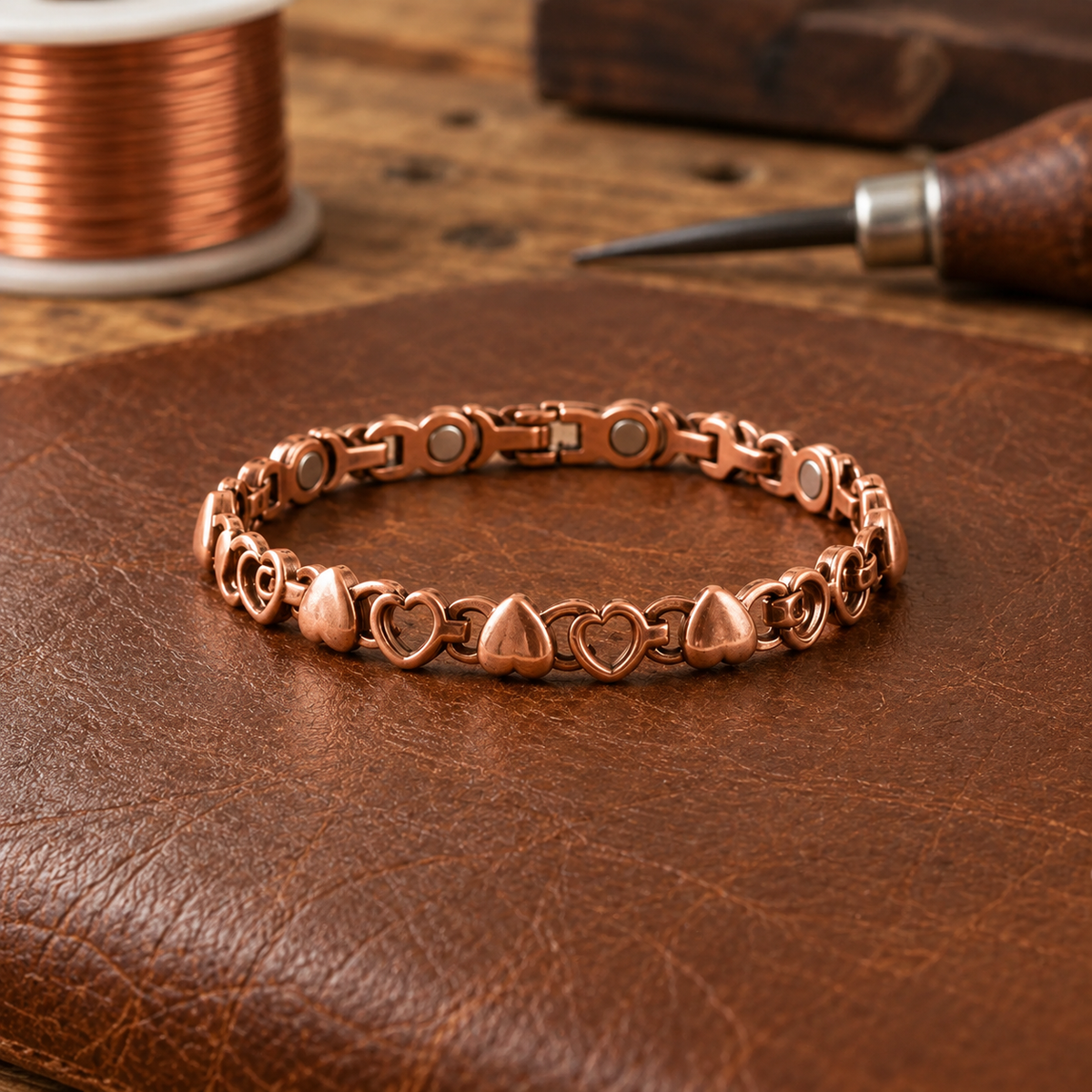 Helen's Amor Copper Anklet