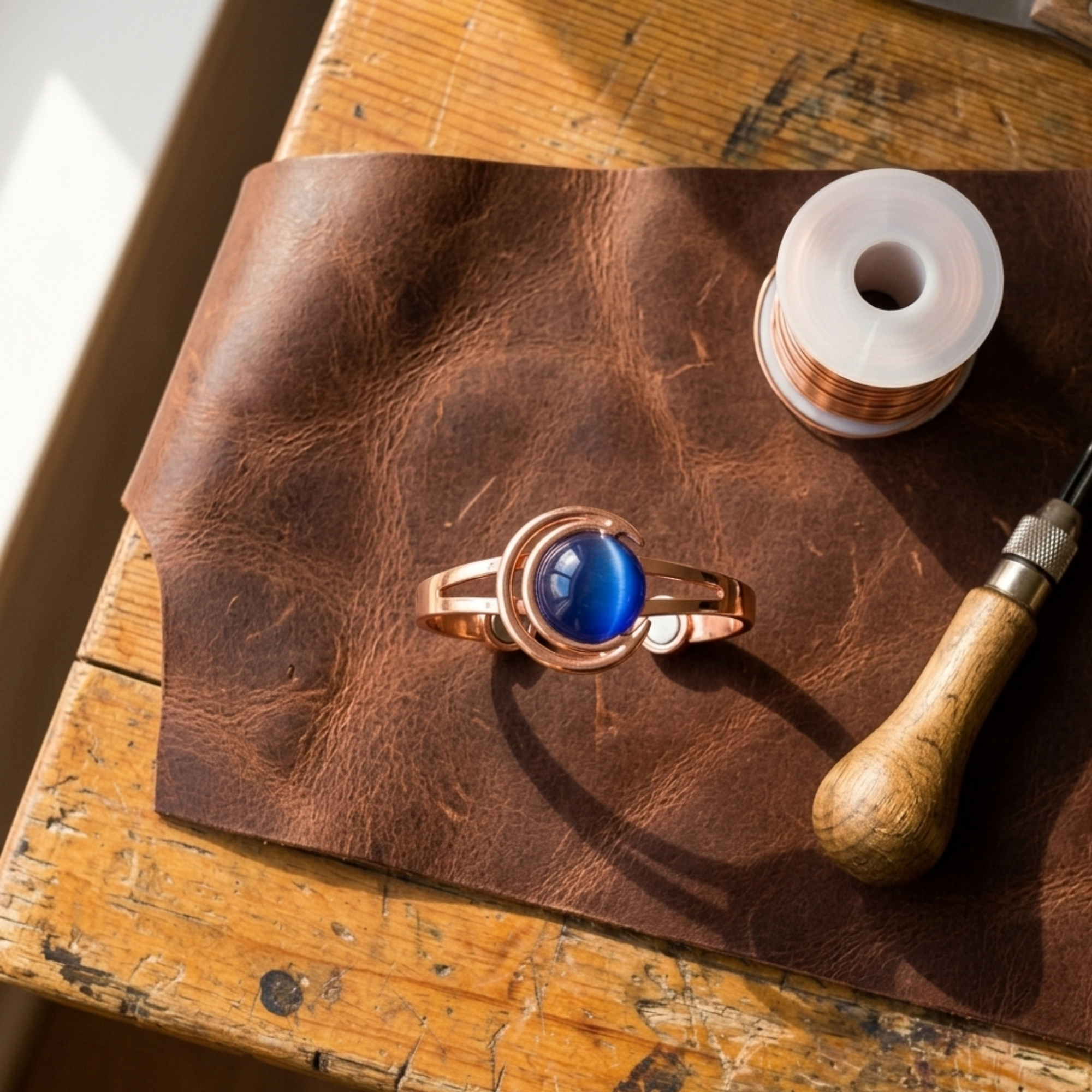 Helen's Sphere Copper Bracelet