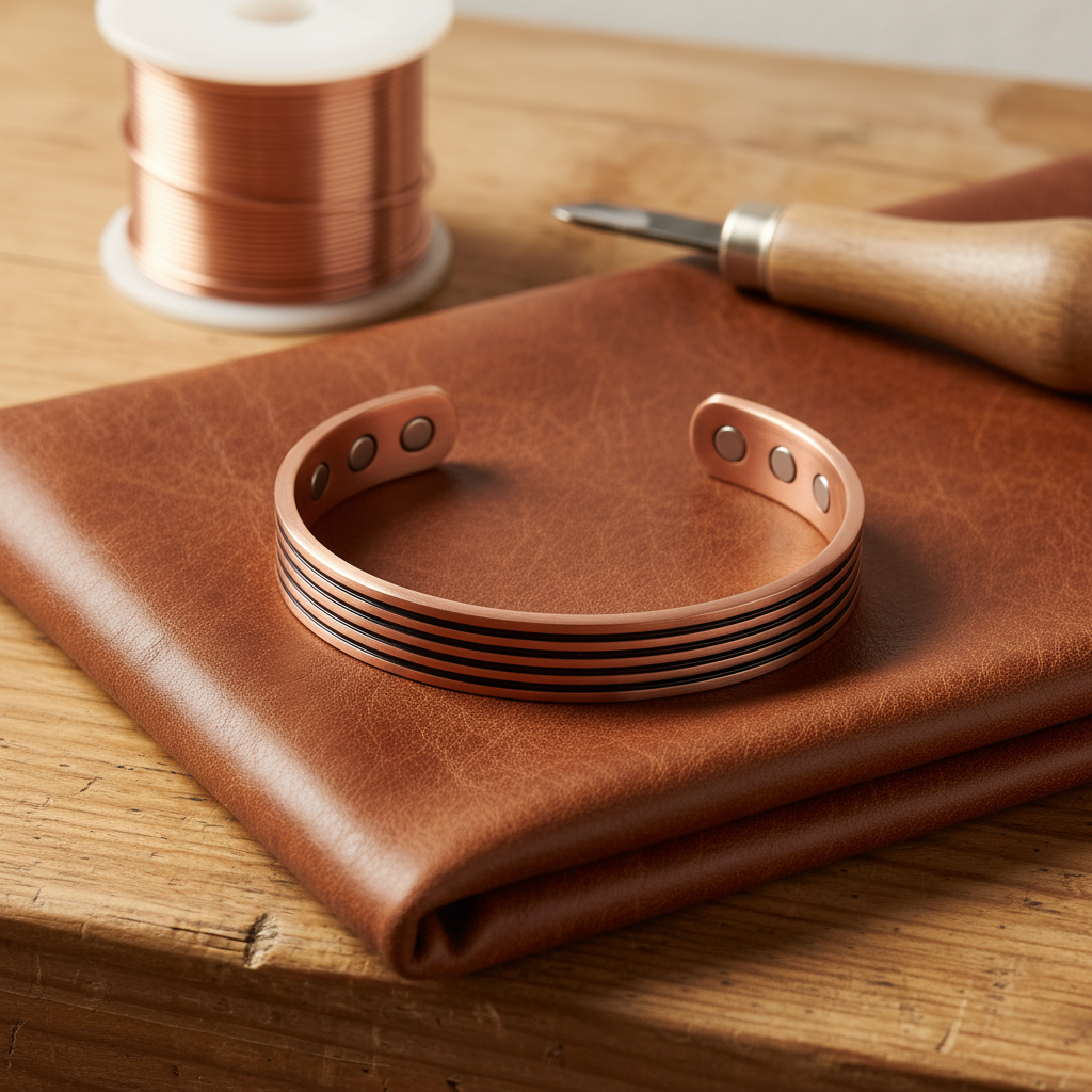 Helen's Sage Copper Bracelet
