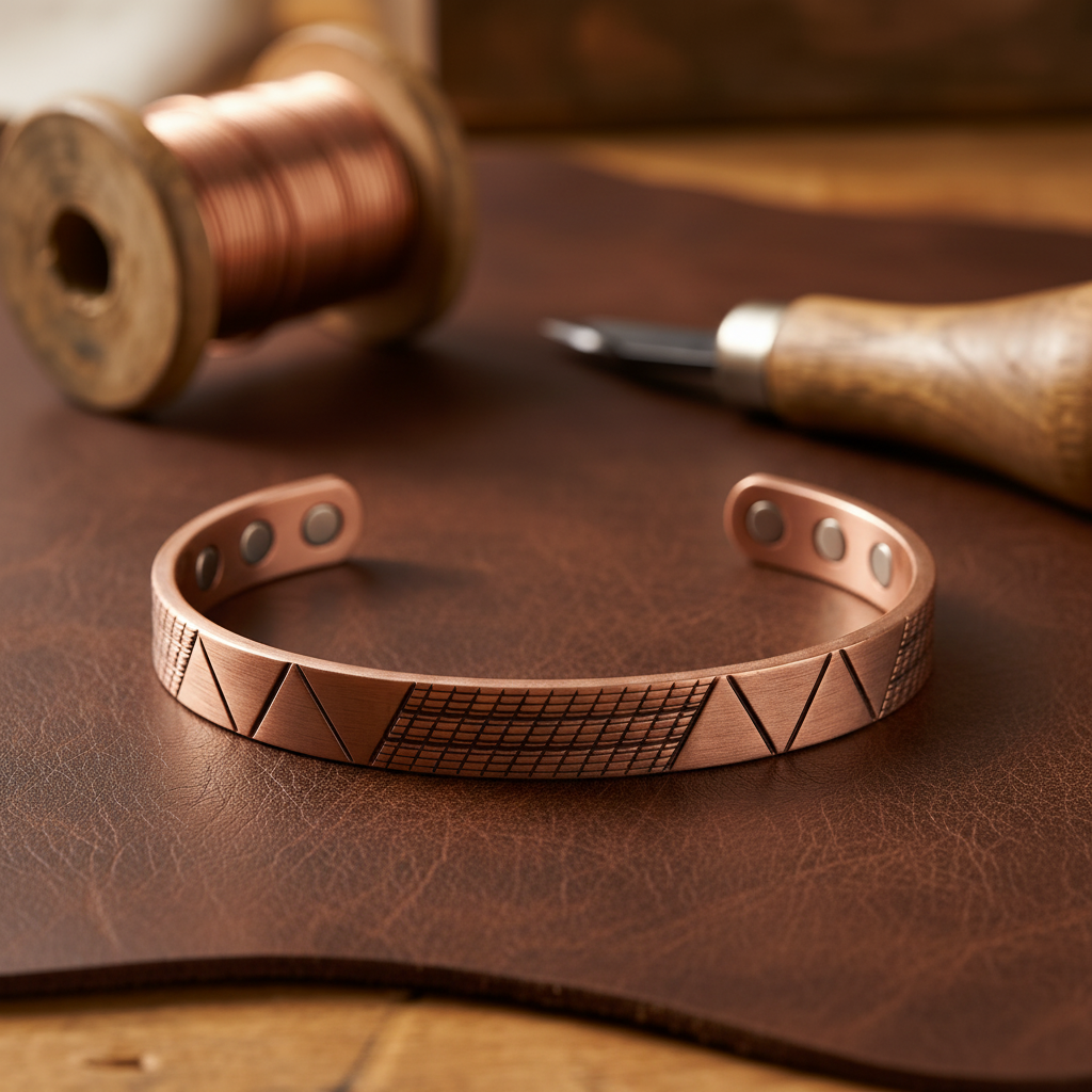 Helen's Crest Copper Bracelet