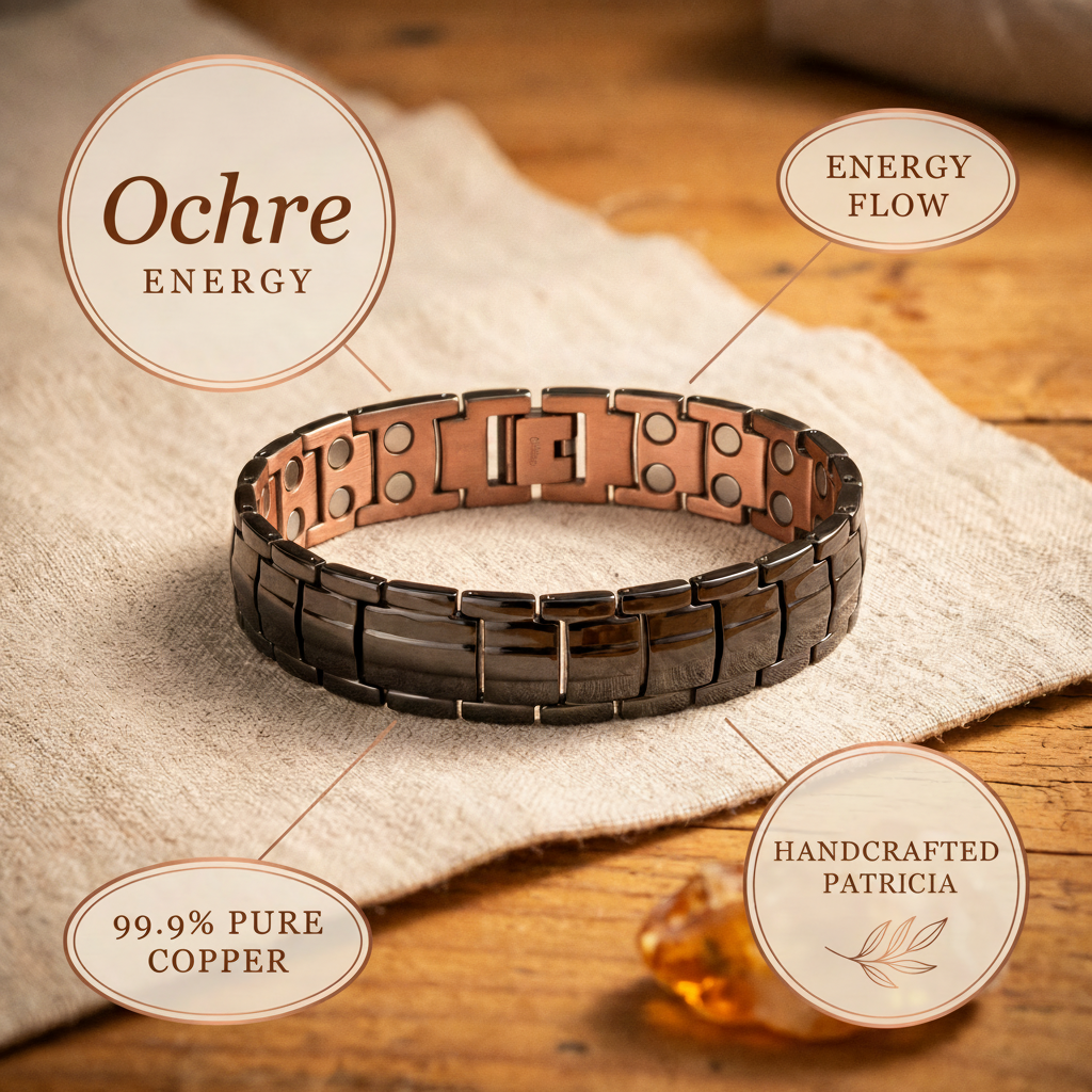 Helen's Ochre Men's Copper Bracelet