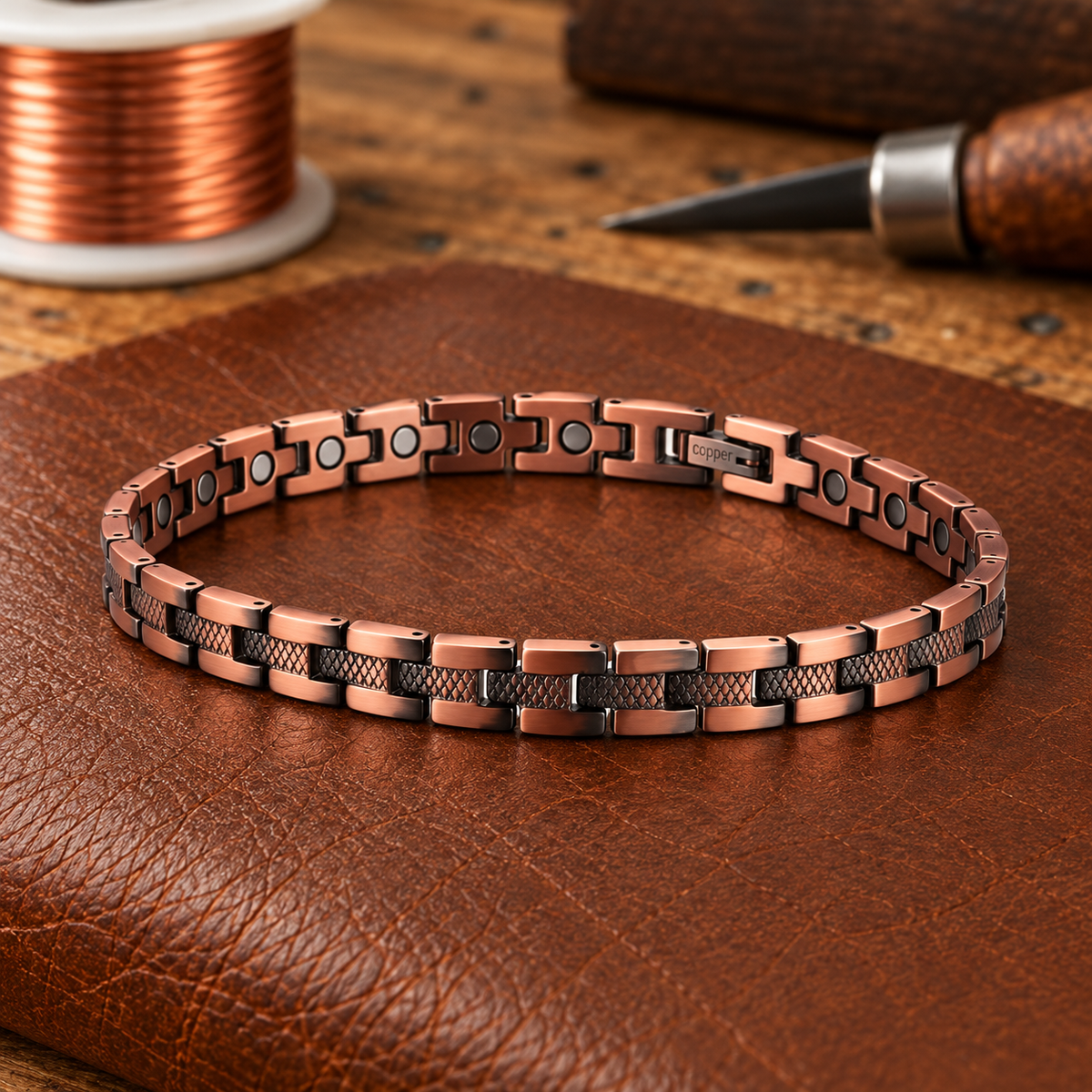 Helen's Link Copper Anklet