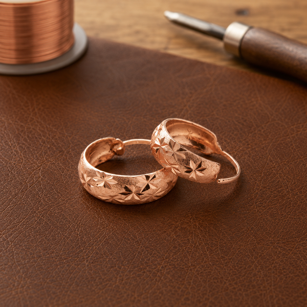 Helen's Flora Copper Earrings