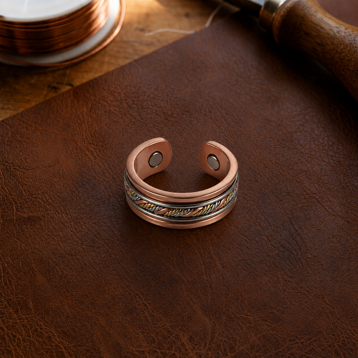 Helen's Braid Copper Ring
