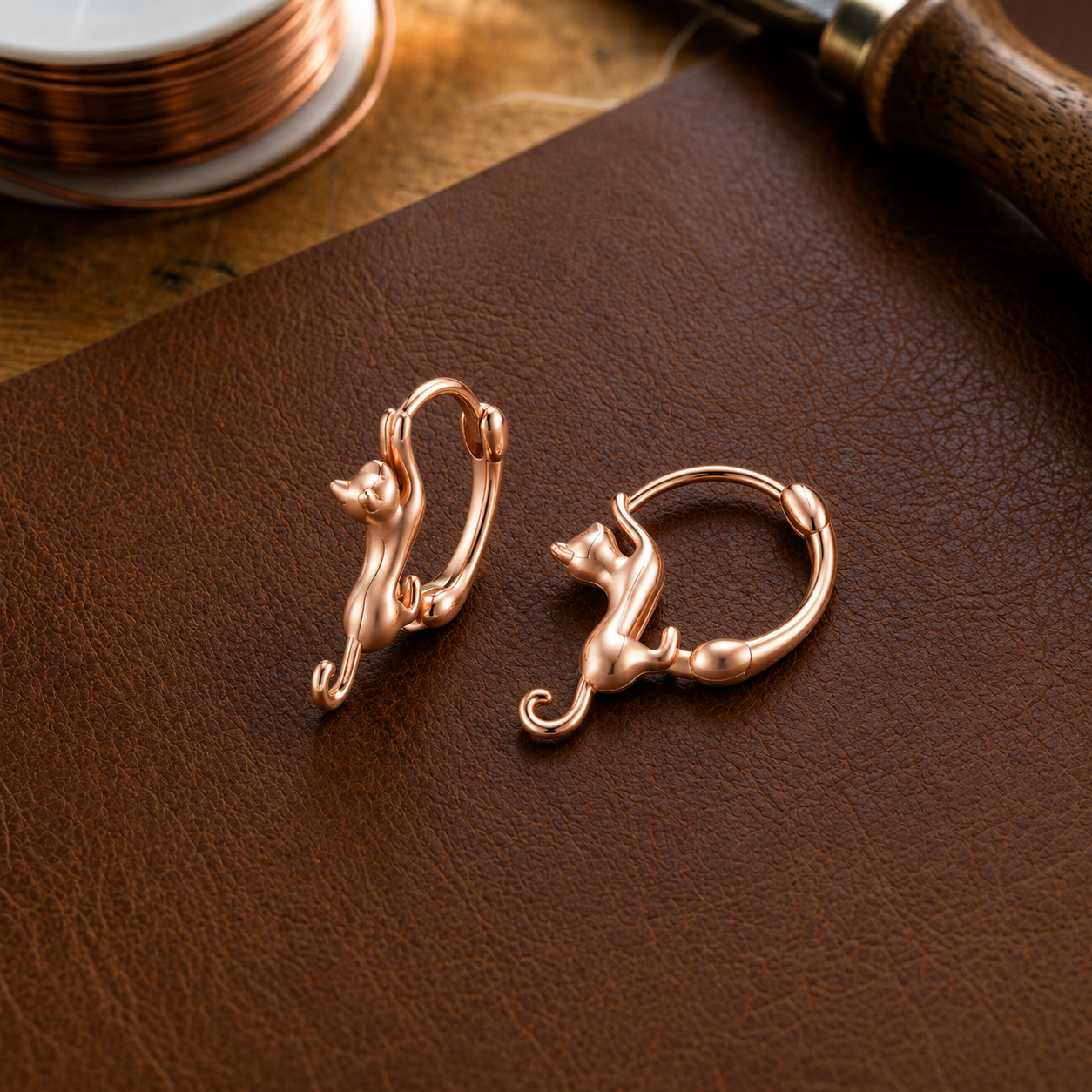 Helen's Kiln Copper Earrings