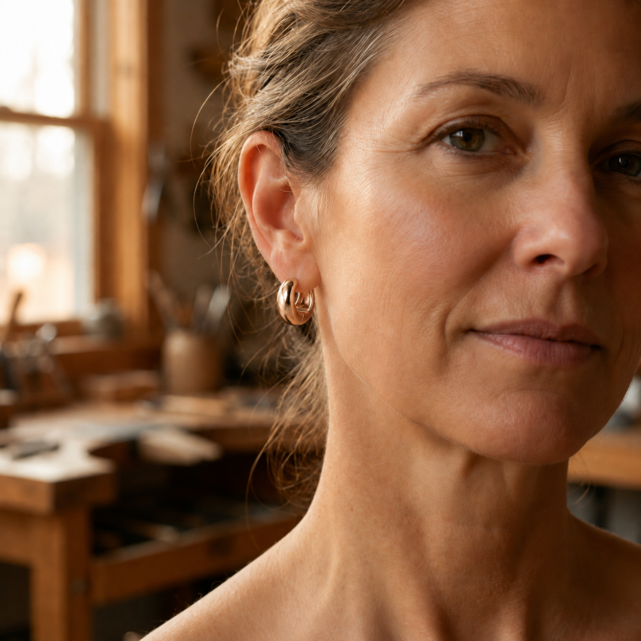 Helen's Hull Copper Earrings
