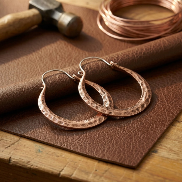 Helen's Ember Copper Earrings