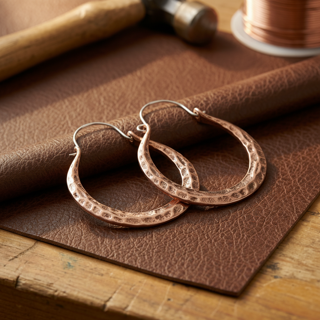 Helen's Ember Copper Earrings