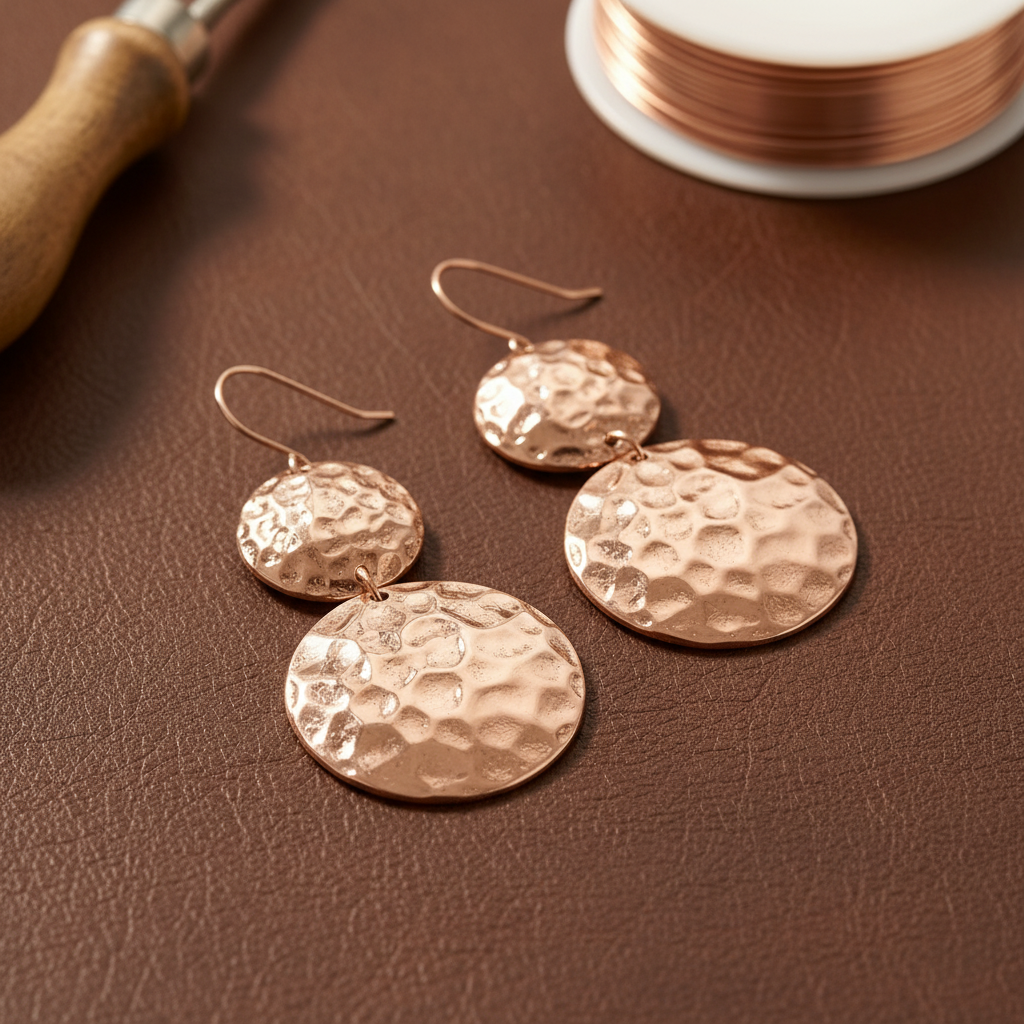 Helen's Solstice Copper Earrings
