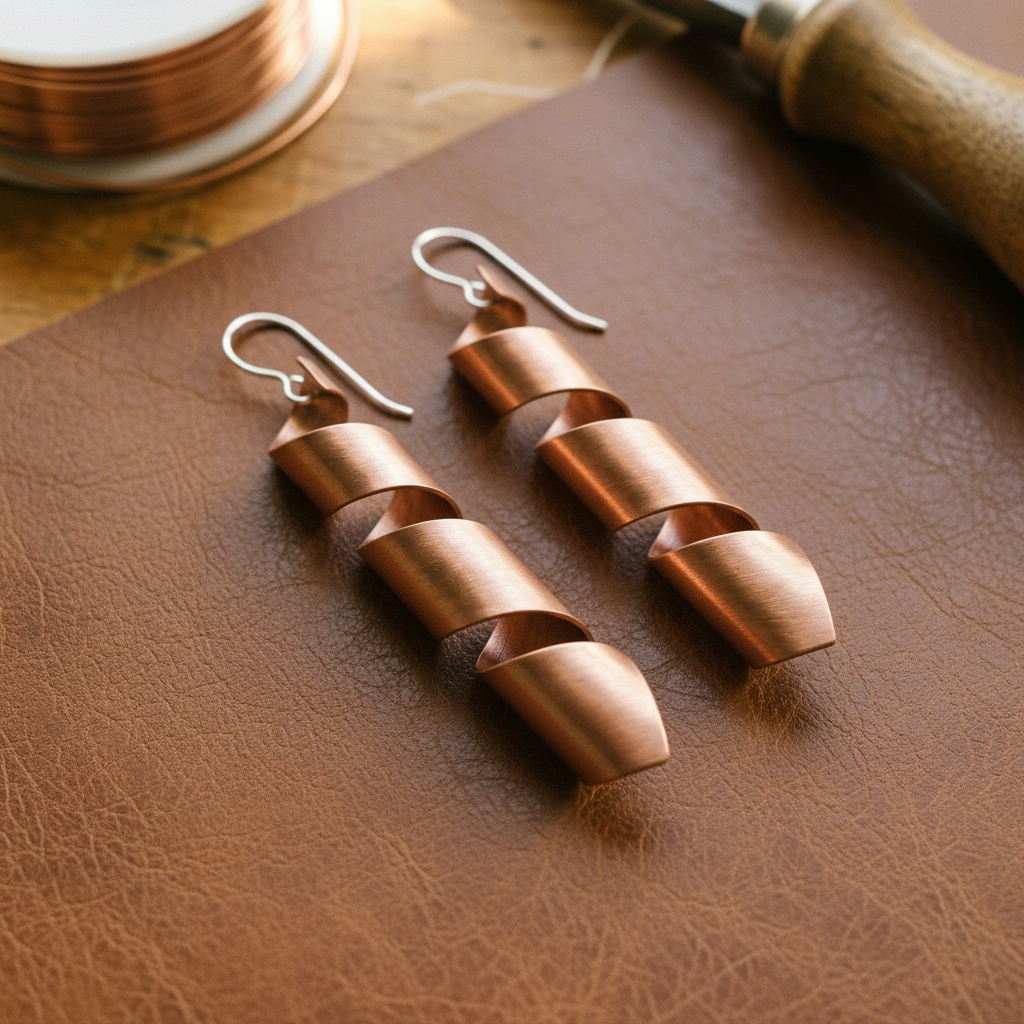 Helen's Dusk Copper Earrings