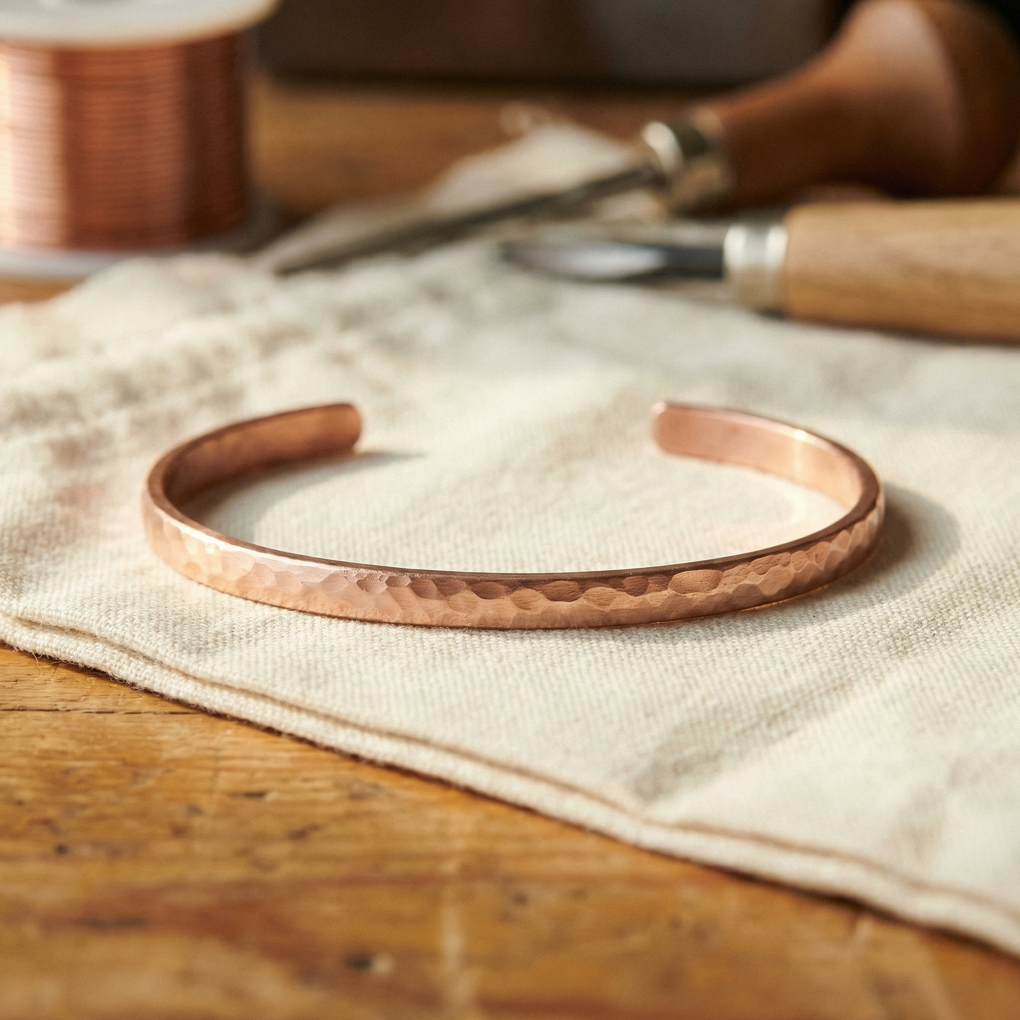 Helen's Sand Copper Anklet