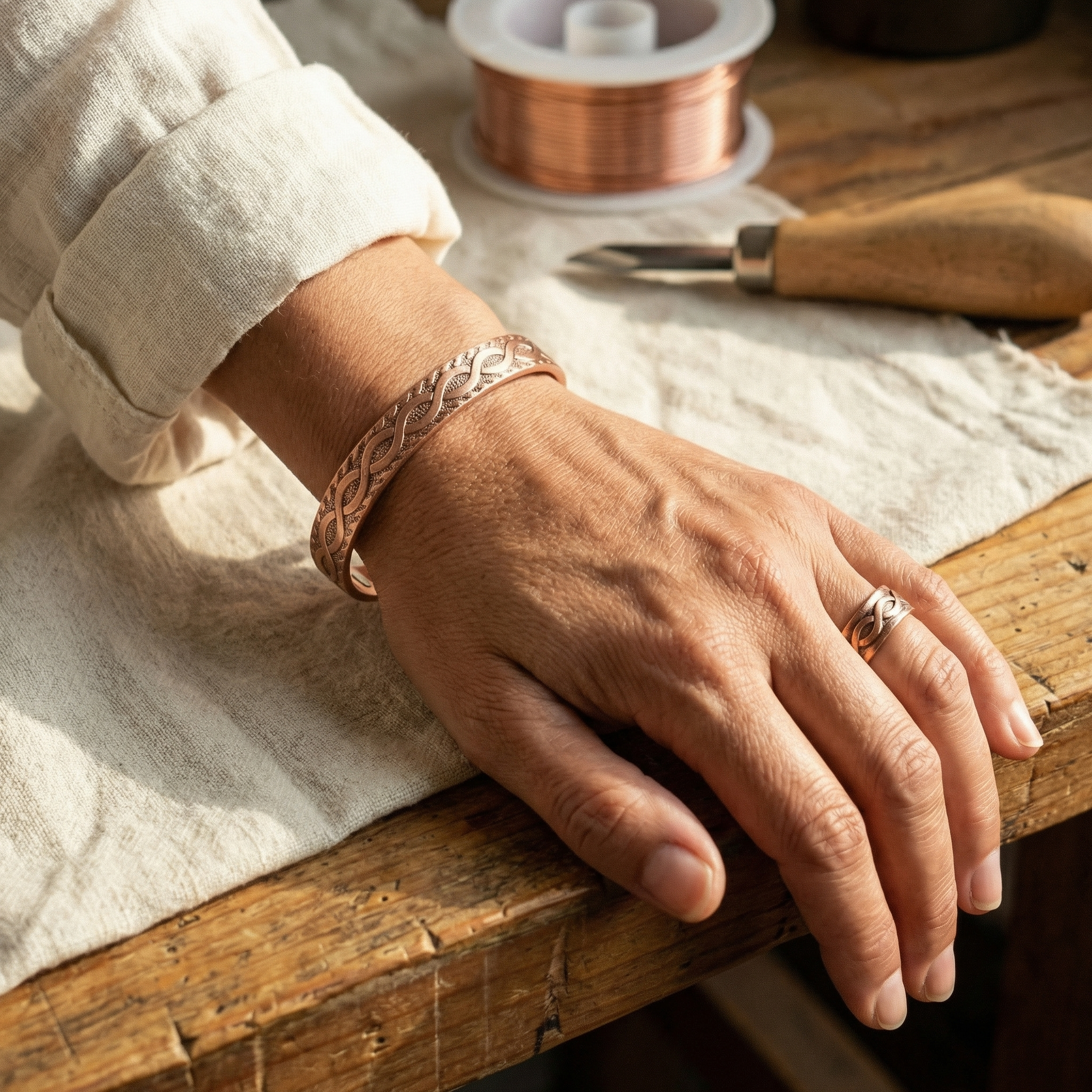 Helen's Knot Copper Set