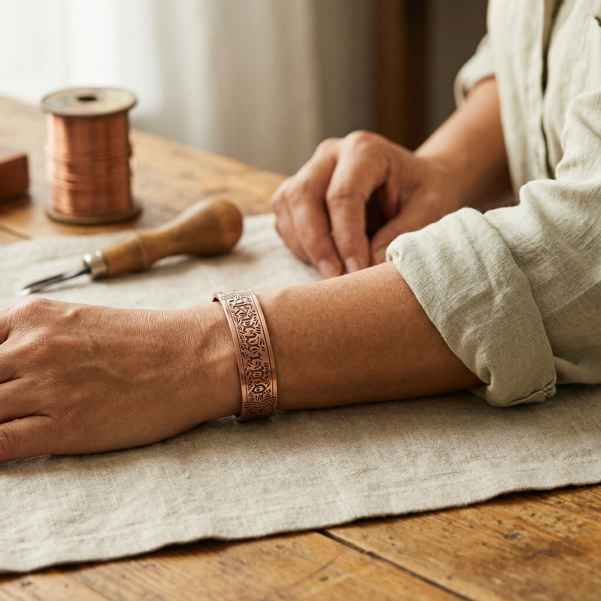 Helen's Drift Copper Bracelet
