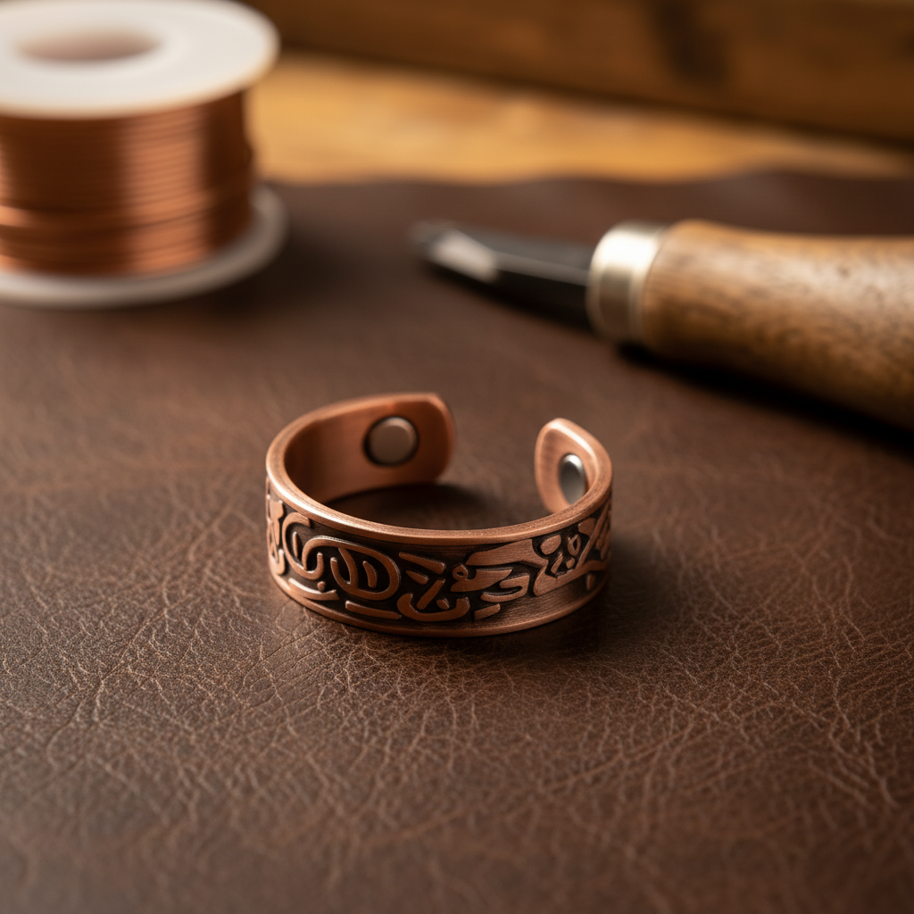 Helen's Burr Copper Ring