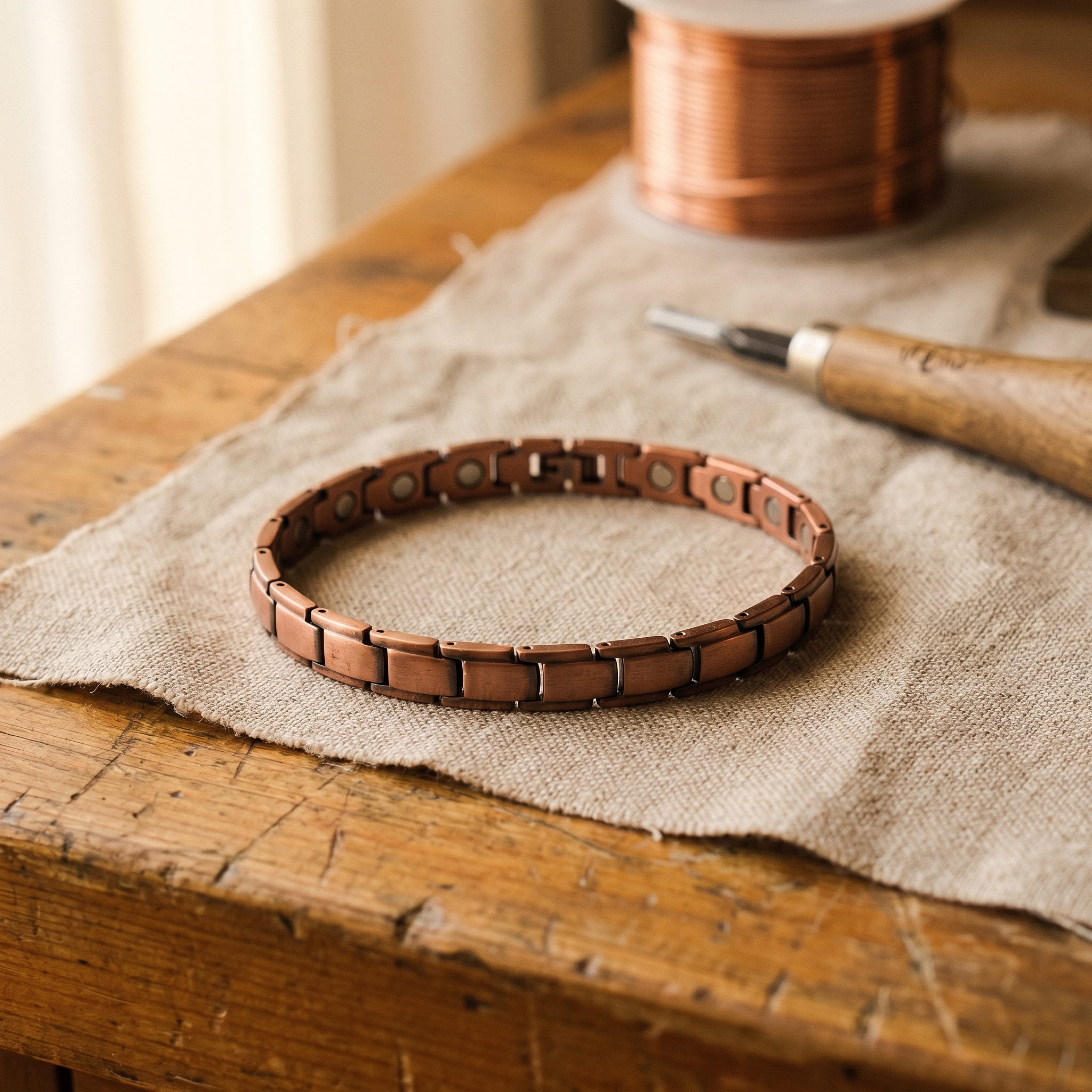 Helen's Shore Copper Anklet