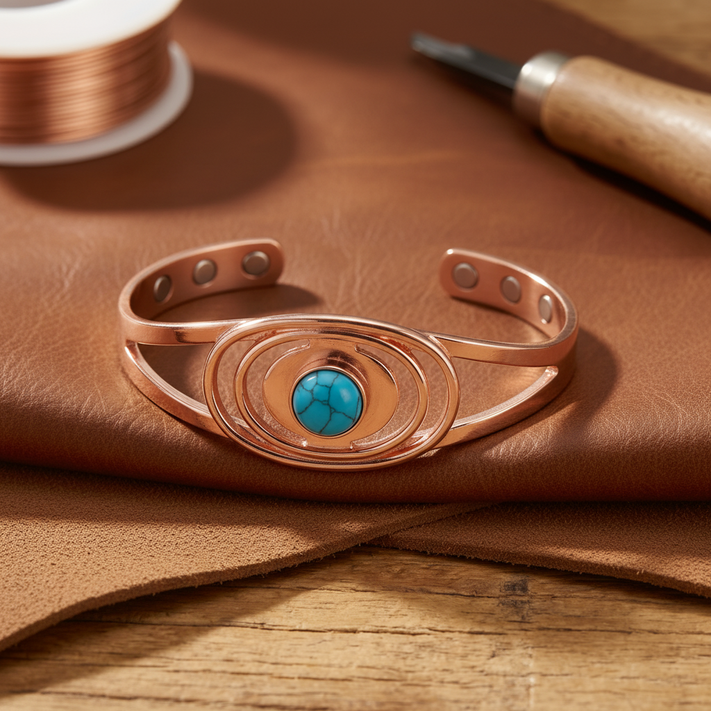 Helen's Sedge Copper Bracelet