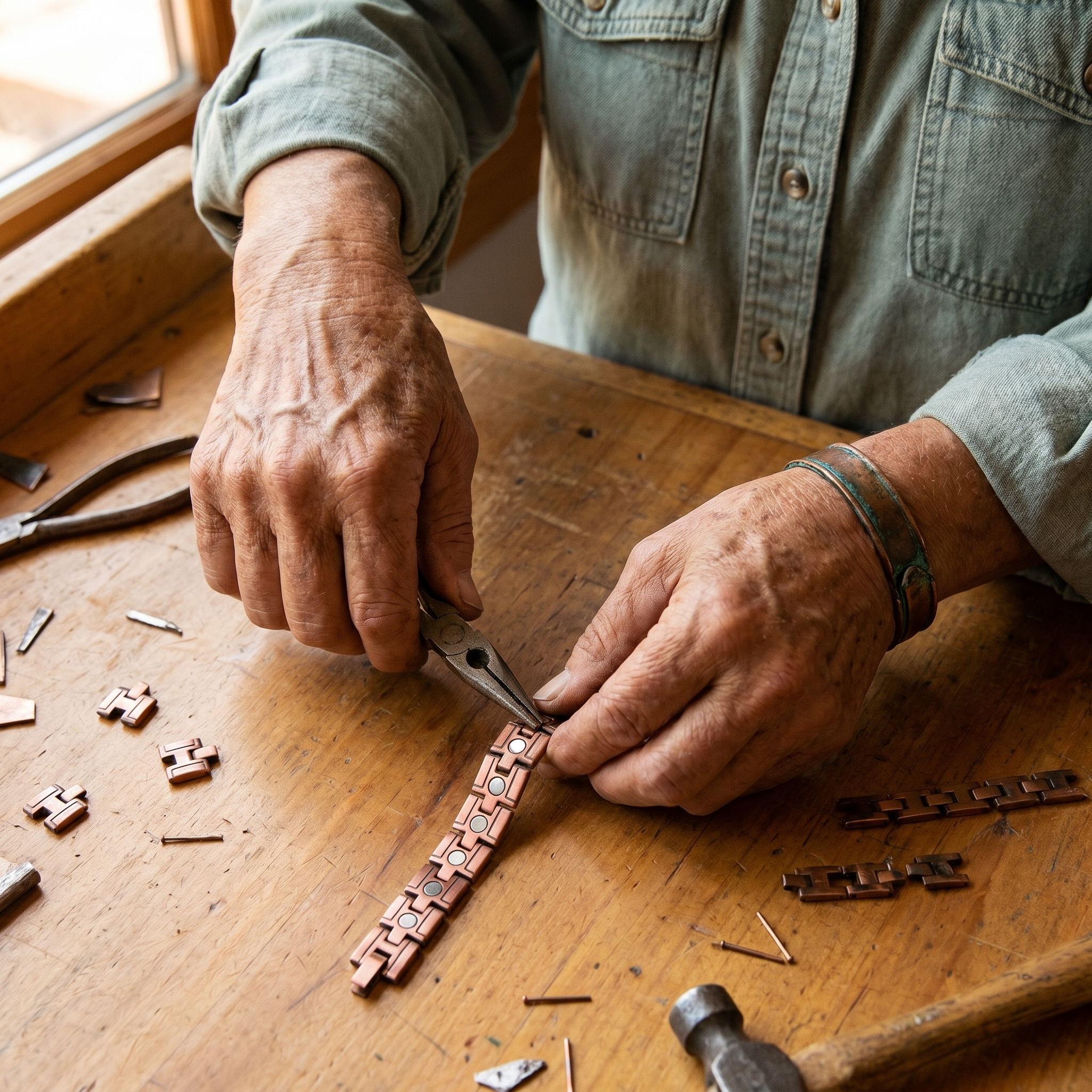 Helen's Gorse Men's Copper Bracelet