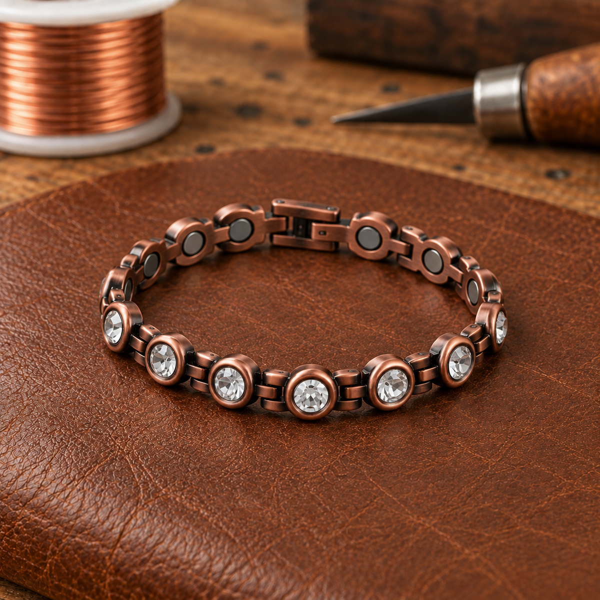 Helen's Rock Copper Anklet